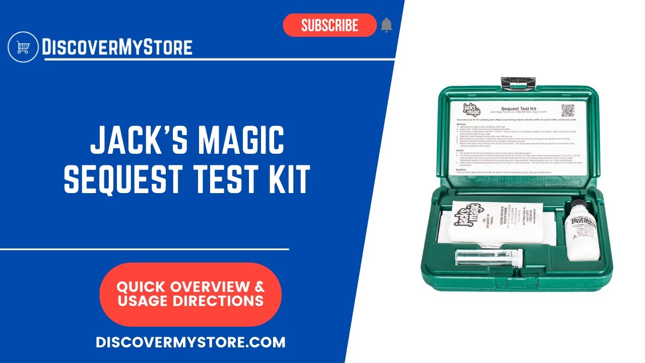 Jacks Magic Sequest Test Kit for The Blue Stuff, Pink Stuff and