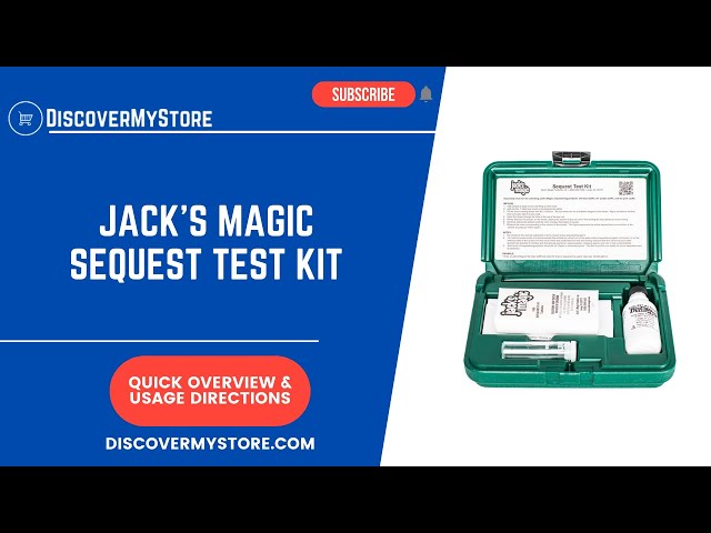 Jacks Magic Sequest Test Kit for The Blue Stuff, Pink Stuff and