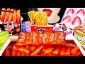 ASMR CONVENIENCE STORE FOOD 편의점 먹방 Spicy Fire Tteokbokki, Black bean noodles EATING SOUNDS MUKBANG