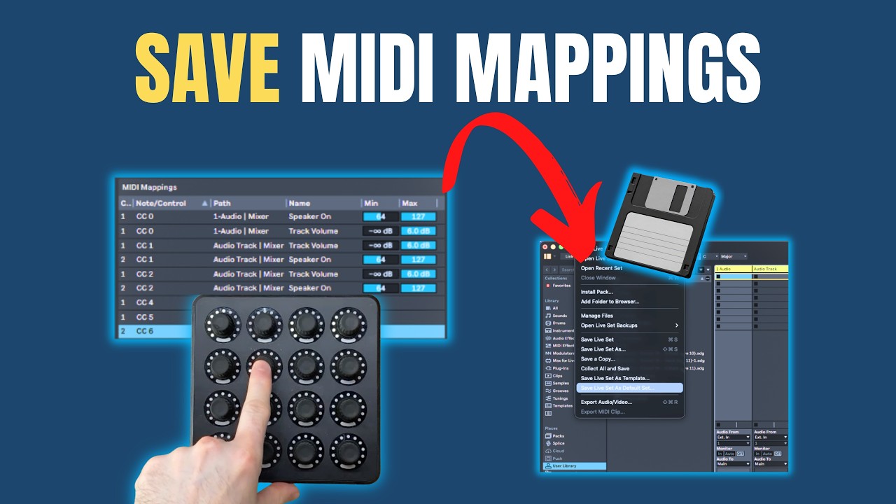 How To Save MIDI Mappings In Ableton Live - YouTube