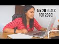 My 20 Goals for 2020! New Year Goals Ideas For Everyone :)