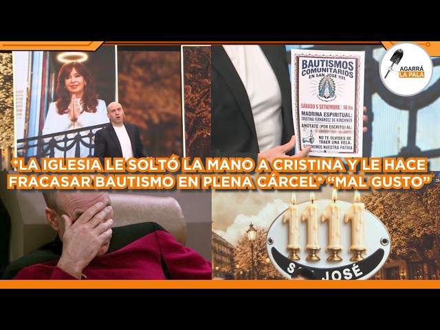 LA IGLESIA LE SUELTA LA MANO A KRETINA Y FRACASA BAUTISMO EN PLENA CÁRCEL: "PAYASADA DE MAL GUSTO"