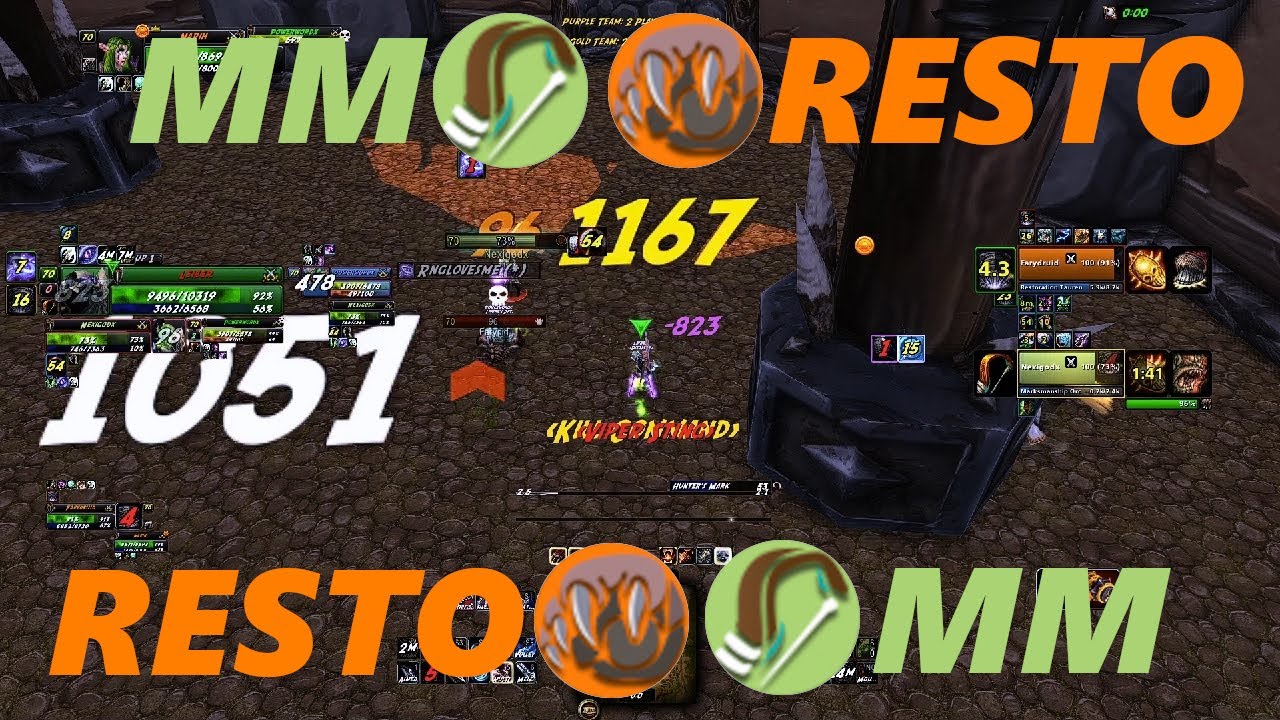 Hunter/Druid vs Hunter/Druid - 2v2 Arena. Hunter PvP Classic TBC [2.4.3]