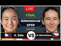 ALEXANDRA EALA VS NIKOLA BARTUNKOVA BIRMINGHAM OPEN 2026 FINAL LIVE SCORE UPDATES 