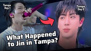 Wow?! What Happened to Jin at the Tampa Concert Day 2?! He looked so Different!