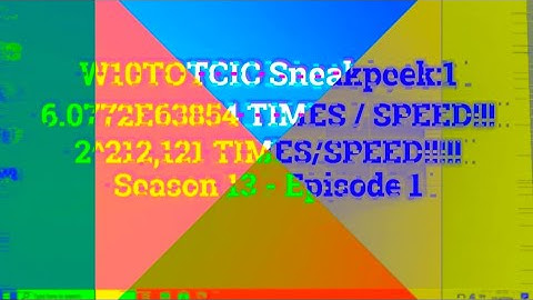 W10TOTCIC Sneakpeek: 1 212,121 Exp!!! ( Triple 21 )