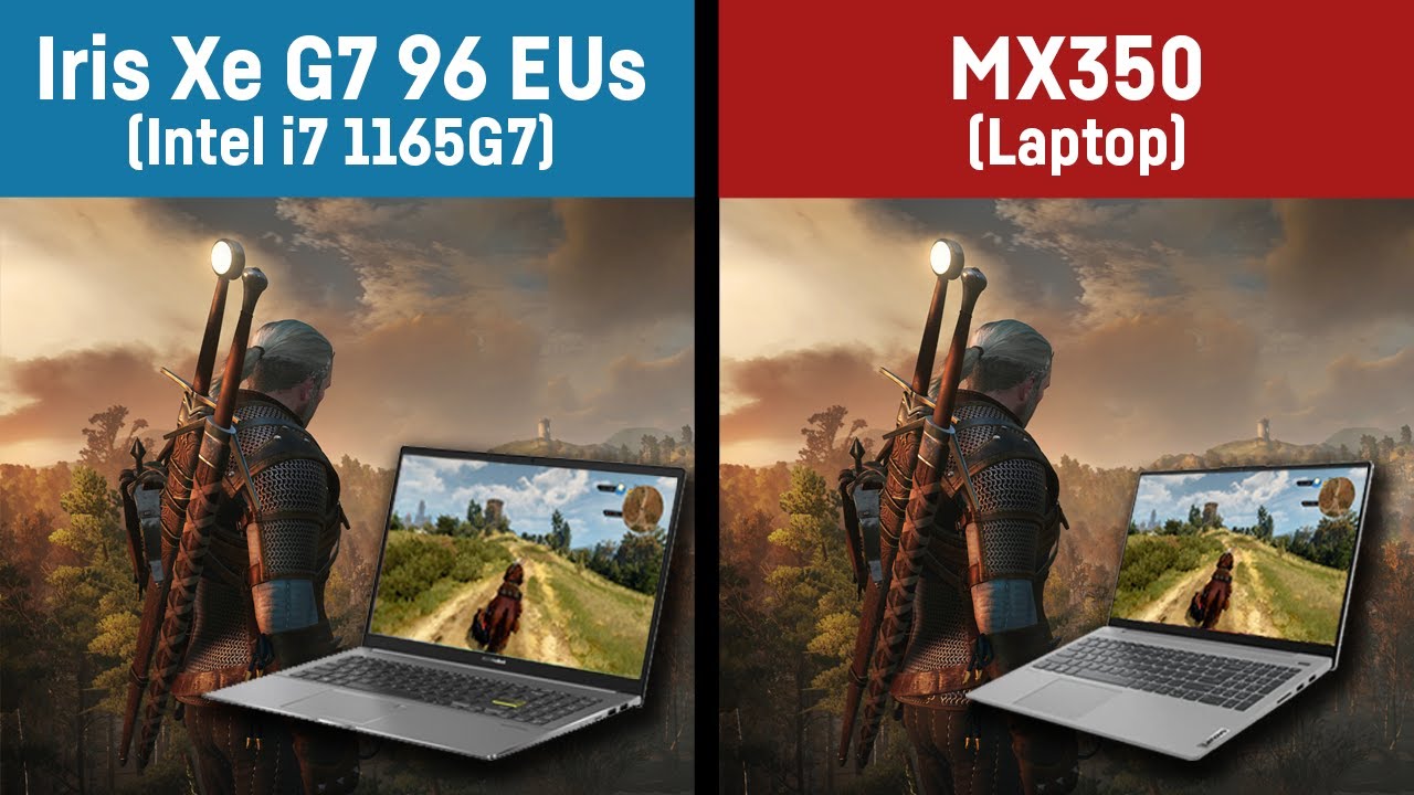 Intel Iris Xe (i7 1165G7) vs Nvidia MX350 in 11 Games