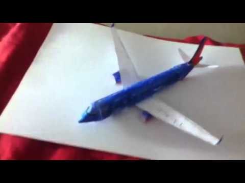 SouthWest 737-700 (paper model) - YouTube