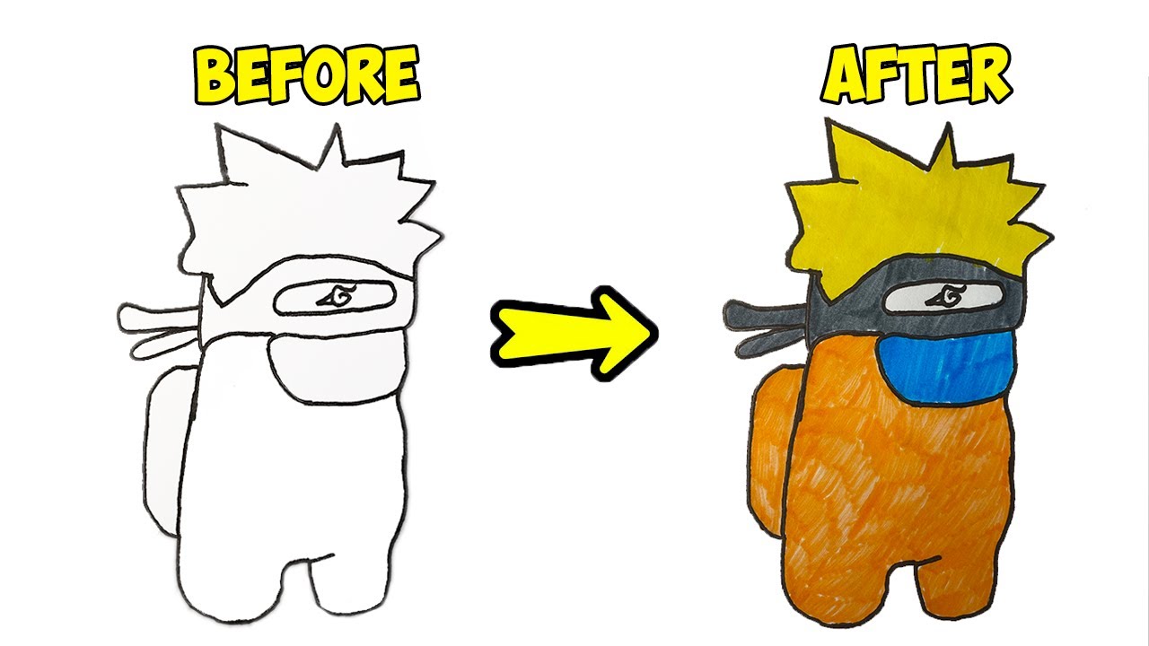 Among Us Skin: Naruto - Satisfying Coloring #2 - YouTube