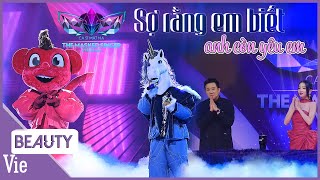 Khỉ Hồng đối đầu Kỳ Lân Lãng Tử với bài hát Sợ Rằng Em Biết Anh Còn Yêu Em | THE MASKED SINGER MÙA 2