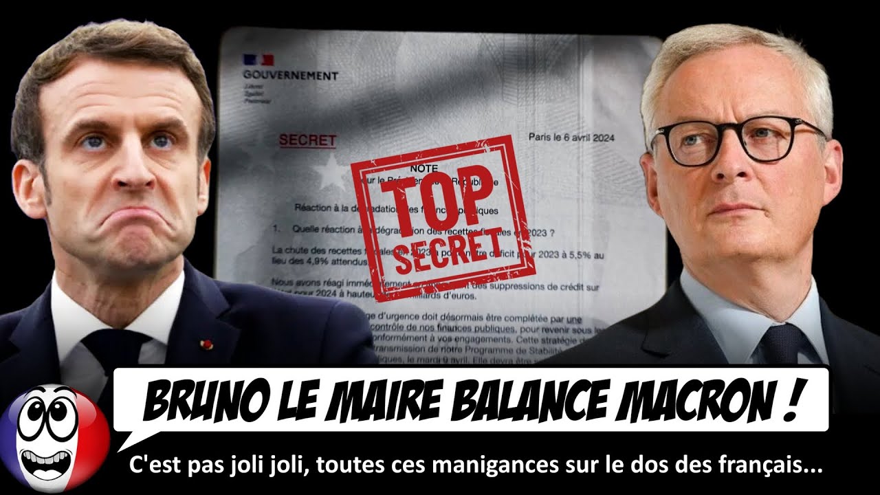 Bruno Le Maire révèle une LETTRE SECRÈTE envoyée à Macron, et c'est de la BOMBE.