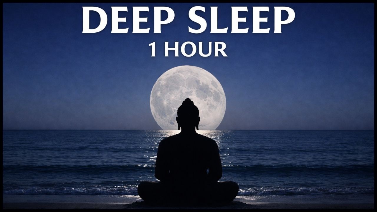 Deep Sleep Buddha – 1 Hour Moonlit Ocean Meditation for Deep Sleep