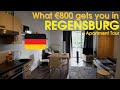  life in germany  800 apartment tour in regensburg  297 sqft furnished studio 