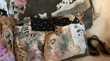 Grungy Altered File Folder - Silent Flip-Through