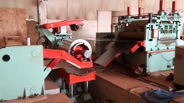 2 x 1300mm stainless steel cut to length line video