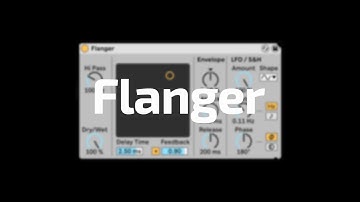All About Ableton Audio Effects - Flanger