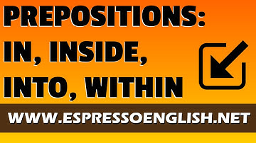 English Prepositions: In Inside, Into, Within