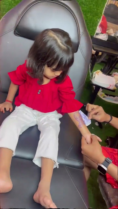 Small child got a Tattoo 🫣| just Temporary Tattoo👻