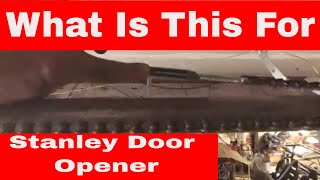 How to repair and adjust your Stanley garage door opener