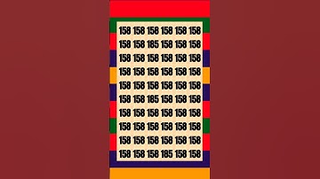 Only 10% of Highly Observational People Can Trace 185 in 5 secs #shorts #brainteaser