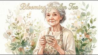 Warm Tea in Blooming Garden with Grandma | Soft Serenity & Cozy Relaxing Jazz 🌿🍵 screenshot 5