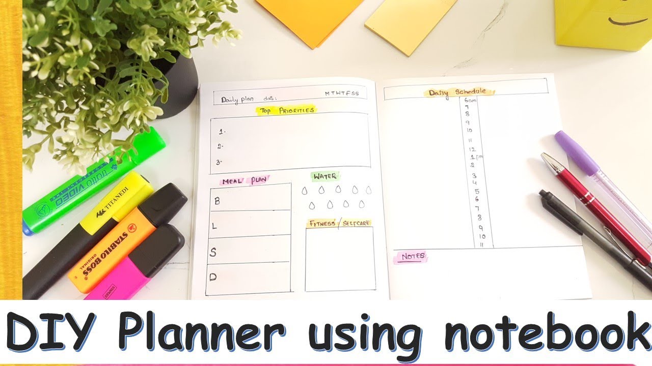 how-to-make-a-planner-using-notebook-useful-diy-ideas-diy-planner