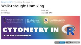 Cytometry in R - Unmixing - Extended Walkthrough