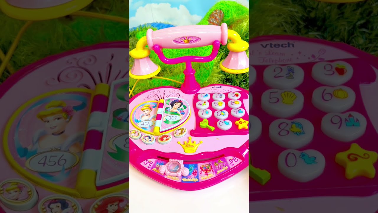 Pink Princess Toy Phone Disney VTECH Music Talking Games Kids Shorts