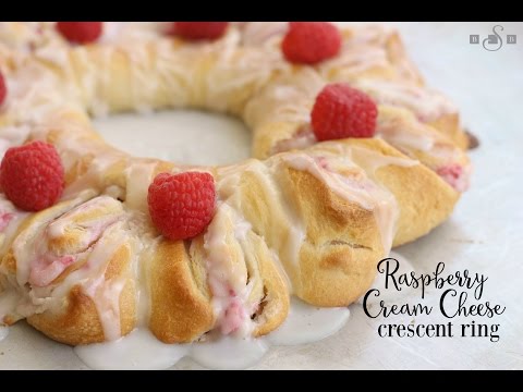 Raspberry Cream Cheese Crescent Rings - Butter With A Side of Bread