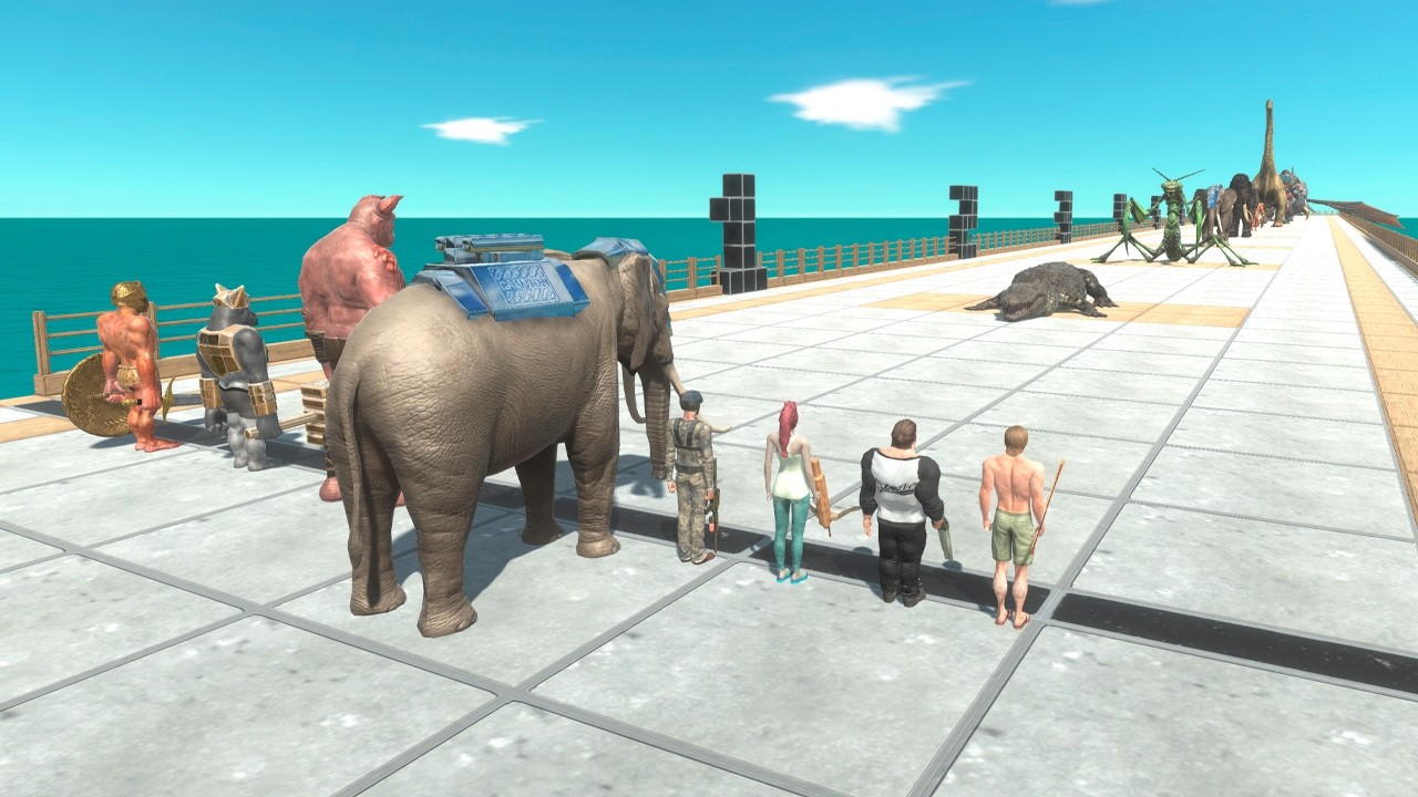 Ranged Units Team vs 12 Bosses Challenge - Animal Revolt Battle Simulator