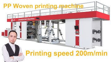 high speed printing machine for pp woven bag