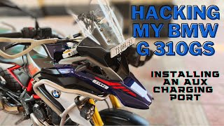 BMW G 310 GS | INSTALLING A CHARGING PORT