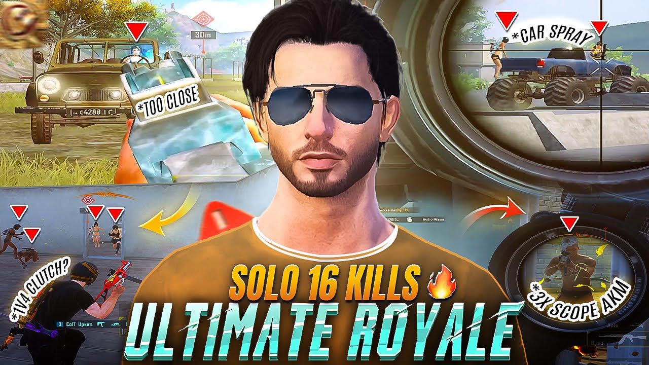 SOLO 16 KILLS IN ULTIMATE ROYALE 😈🔱