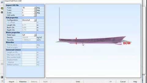 NavCad Premium - Importing CT-based hull CAD files