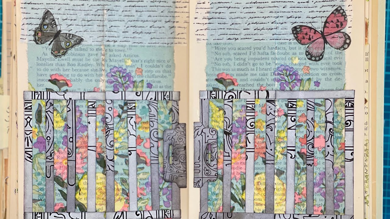 Flip-Through of April ABC Altered Book Junk Journal Challenge 25 - YouTube