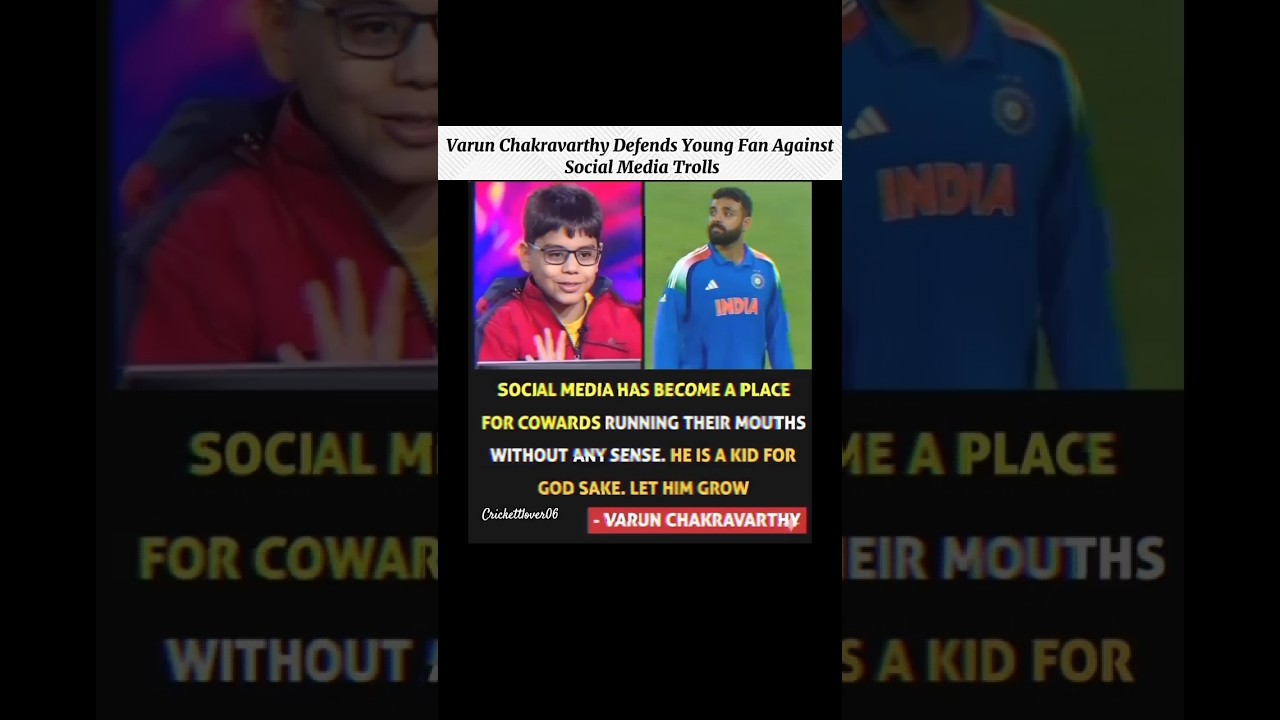 Varun Chakravarthy supported viralKBC kid!😍😅🤩