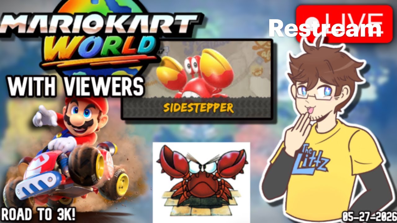Mario Kart World with Viewers! Road to 3K SUBS - YouTube