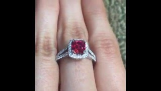 Rare Red Spinel Ring