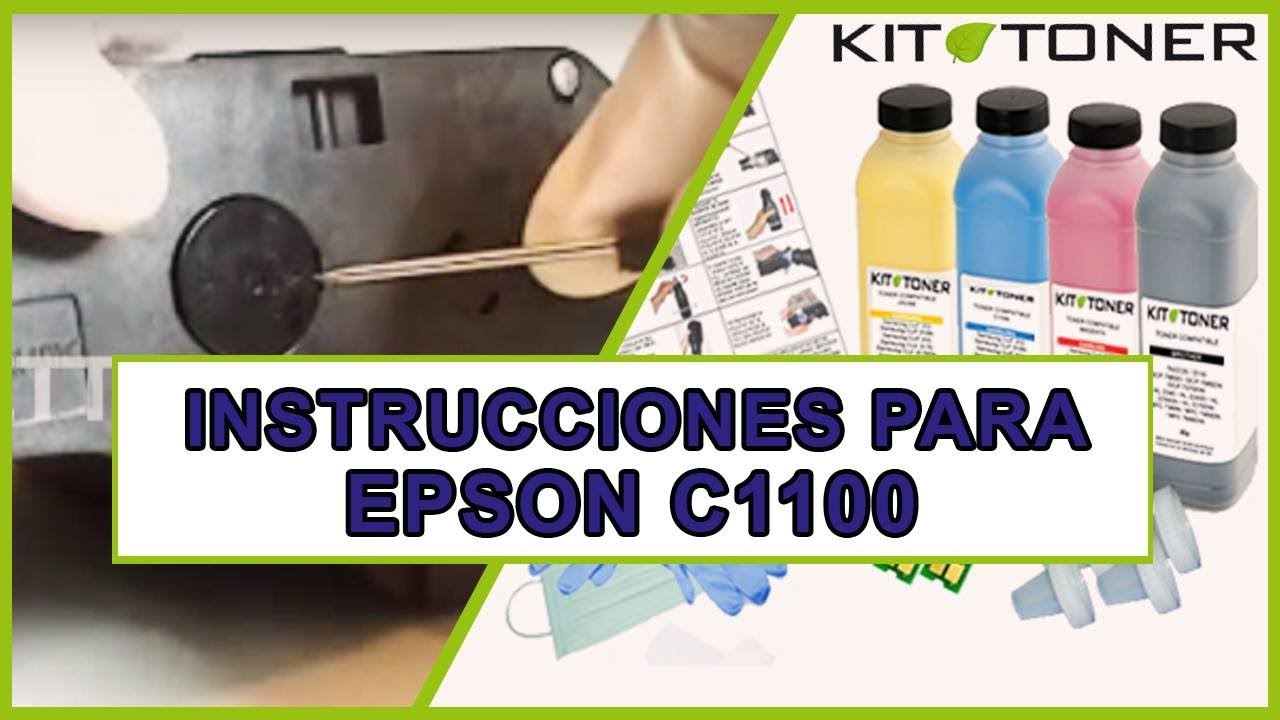 Instrucciones de recarga para los cartuchos Epson C1100 CX11N