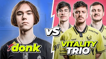 DONK vs VITALITY TRIO on Faceit with Utility Guide, Multi POV and Voice Comms (Anubis)