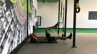 Hands Against The Wall + Single Leg Ext  Dead Bug Hold