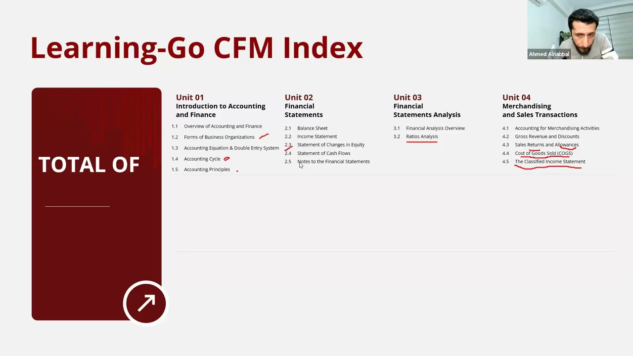جلسة تعريفية بشهادة المدير المالي المعتمد | CFM