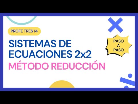 SISTEMAS de ECUACIONES 2x2 - Método de REDUCCIÓN 🚀