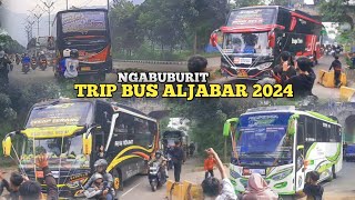 NGABUBURIT ON THE ROAD🥳MERIAH FULL BASURI SAMPAI OLENG TRIP BUS ALJABAR 30 MARET 2024