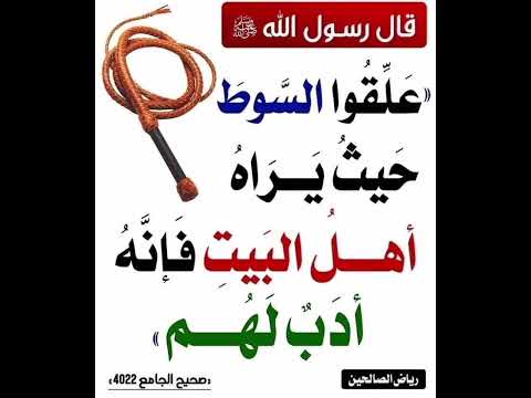 السوط وسيلة للتر بية