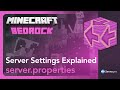 Minecraft bedrock serverprroperties file explained  serverpro