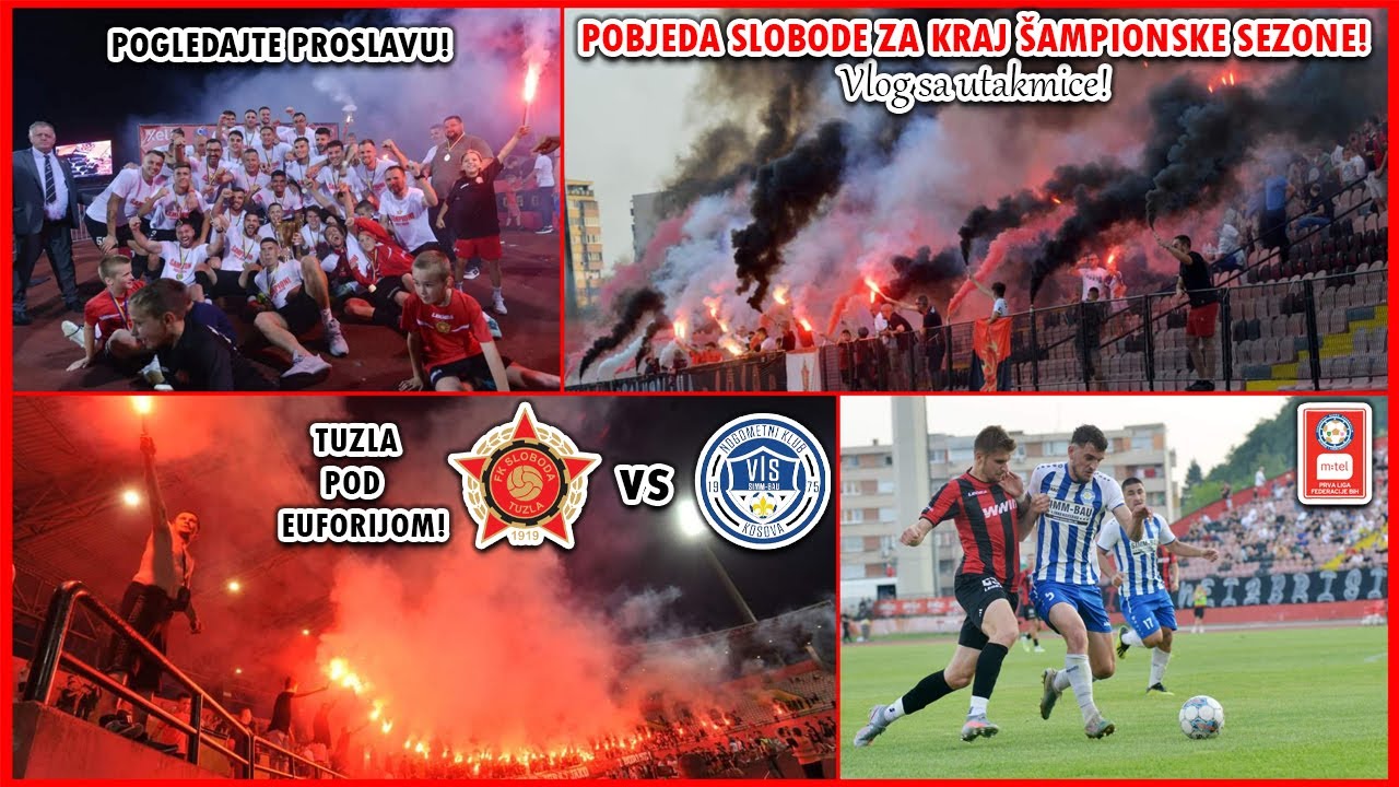POGLEDAJTE VELIČANSTVENU PROSLAVU SLOBODINOG POVRATKA U PREMIJER LIGU! | Sloboda Tuzla - Simm Bau 🔴⚫
