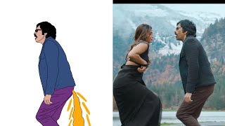 Addham Mundhu | Bhartha Mahasayulaku Wignyapthi | Ravi Teja, Dimple Hayathi funny drawing video