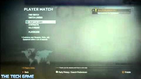 Call of Duty -Black Ops Create A Class and Kill Streaks