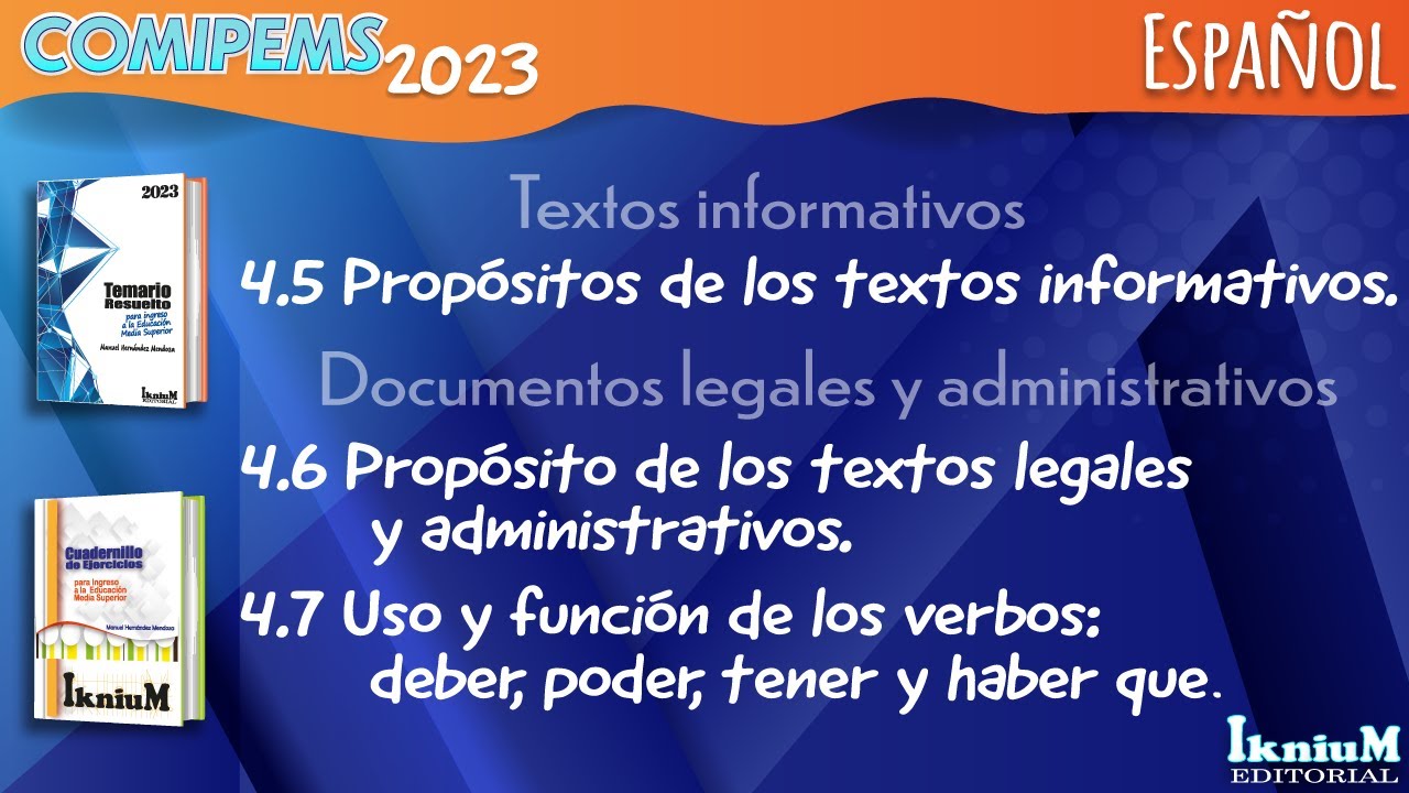Textos informativos, legales, administrativos y uso y función de los ...